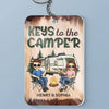 Happy Campers - Camping Personalized Custom Shaped Acrylic Keychain - Gift For Husband Wife, Anniversary, Camping Lovers