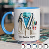 Doctor By Title, Hero By Heart - Family Personalized Custom 3D Inflated Effect Printed Accent Mug - Appreciation, Thank You Gift, Nurse Life, Doctor Life