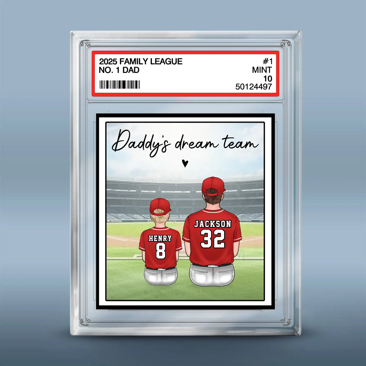 Best Team Ever - Family Personalized Custom Rectangle Shaped Acrylic Plaque - Father's Day, Gift For Dad, Sport Lovers, Sport Players