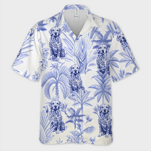 Tropical Pup Vibes - Dog Personalized Custom Unisex Tropical Hawaiian Aloha Shirt - Summer Vacation Gift, Gift For Pet Owners, Pet Lovers, Travel Lovers