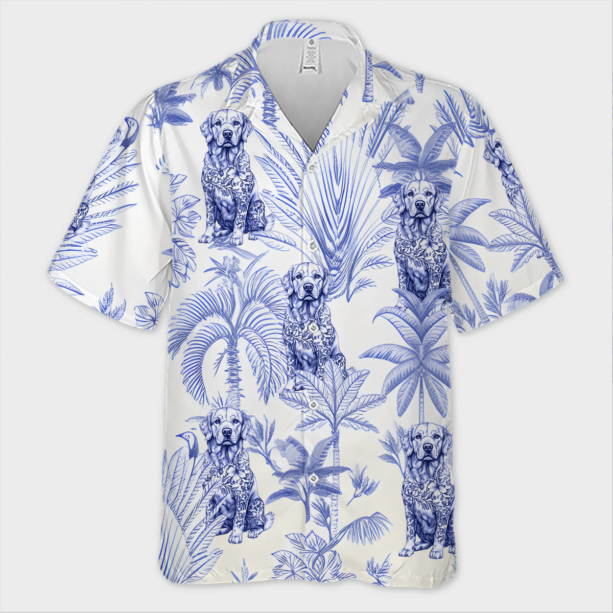 Tropical Pup Vibes - Dog Personalized Custom Unisex Tropical Hawaiian Aloha Shirt - Summer Vacation Gift, Gift For Pet Owners, Pet Lovers, Travel Lovers