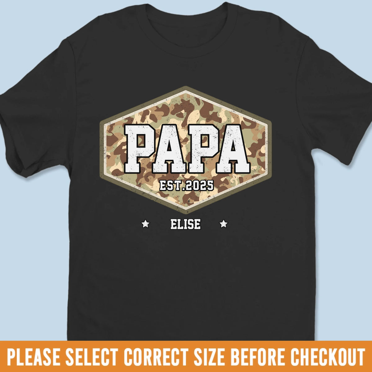 Papa, Mission Never Ends - Family Personalized Custom Unisex T-shirt, Premium T-shirt, Hoodie - 4th Of July, Gift For Dad, Grandpa