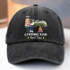 Life’s Better Around A Campfire - Camping Personalized Custom Vintage Washed Denim Baseball Cap - Gift For Camping Lovers