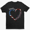 My Heart Belongs To These Little Patriots - Family Personalized Custom Unisex T-shirt, Premium T-shirt, Hoodie - 4th Of July, Gift For Mom, Grandma