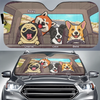 Buckle Up, It’s Bark Time - Dog Personalized Custom Auto Windshield Sunshade, Car Window Protector - Gift For Pet Owners, Pet Lovers