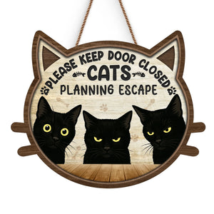 Whiskers Over Rules - Cat Home Decor Wood Sign - House Warming Gift For Pet Owners, Pet Lovers