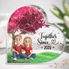 Built On Love - Couple Personalized Custom Heart Shaped Acrylic Plaque - Gift For Husband Wife, Anniversary