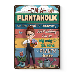 Planting Is Healing - Family Personalized Custom Home Decor Metal Sign - Gift For Yourself, Best Friends, Siblings, Family Members, Gardening Lovers