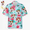 Custom Photo Unisex Tropical Hawaiian Aloha Shirt - Personalized Summer Vacation And Travel Gifts For Dog Cat Lovers, Dog Dad And Mom, Cat Owners - Summer With My Fur Buddy