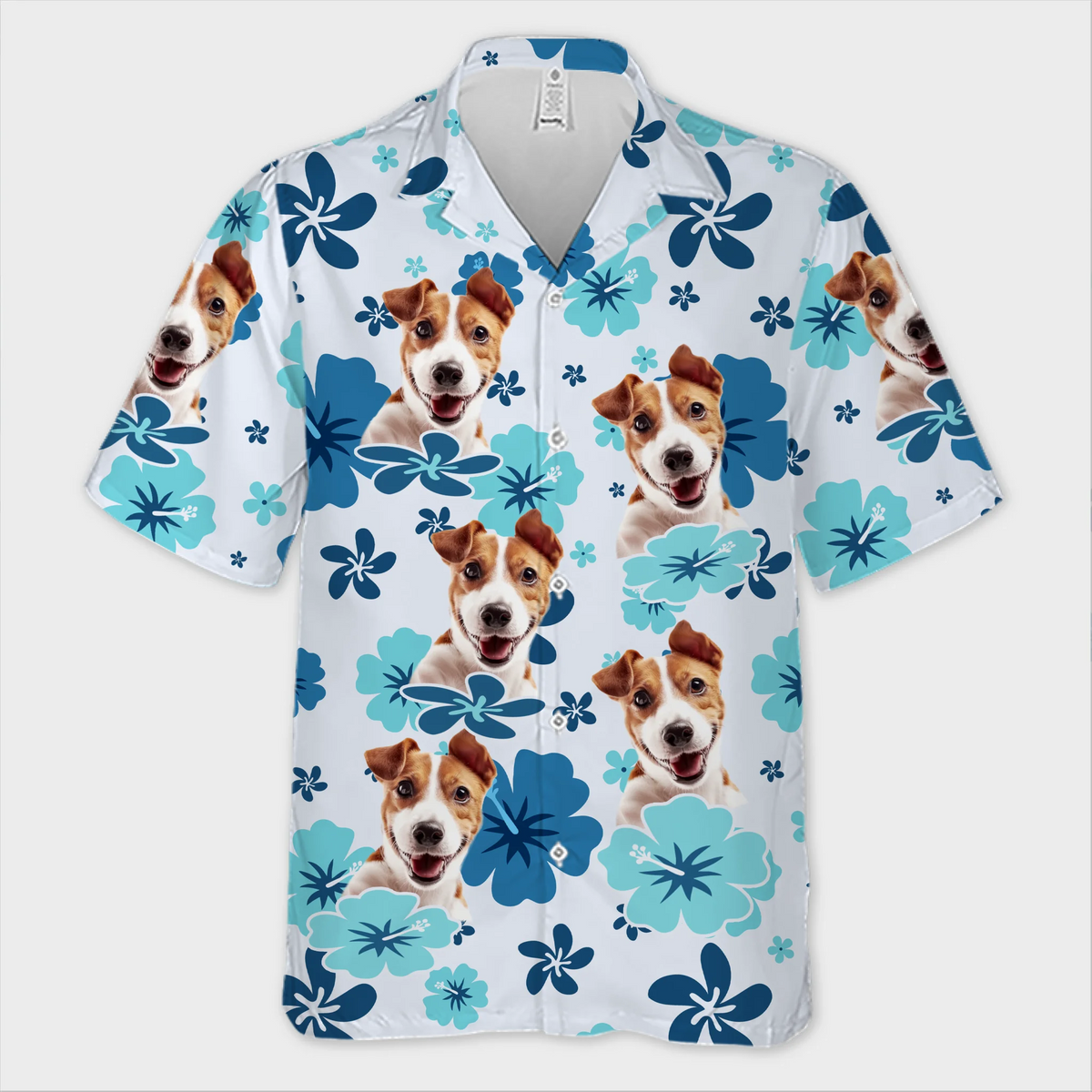 Custom Photo Unisex Tropical Hawaiian Aloha Shirt - Personalized Summer Vacation And Travel Gifts For Women And Men, Dog Cat Lovers - Furry Family Vibes