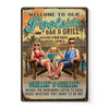 Custom Home Decor Metal Sign - Personalized Anniversary Wedding Gifts For Husband And Wife, Him And Her - Poolside Vibes Only