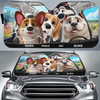 Custom Auto Windshield Sunshade, Car Window Protector - Personalized Birthday Gifts For Dog Lovers, Dog Dad And Mom - Too Cool to Brake
