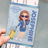 Custom Passport Cover, Passport Holder - Personalized Summer Vacation And Travel Gifts For Women, Men - Me Time, World Wide