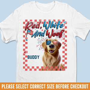 Custom Unisex T-shirt, Premium T-shirt, Hoodie - Personalized 4th Of July Gifts For Dog Lovers, Dog Dad And Mom - Born To Be Pawsome
