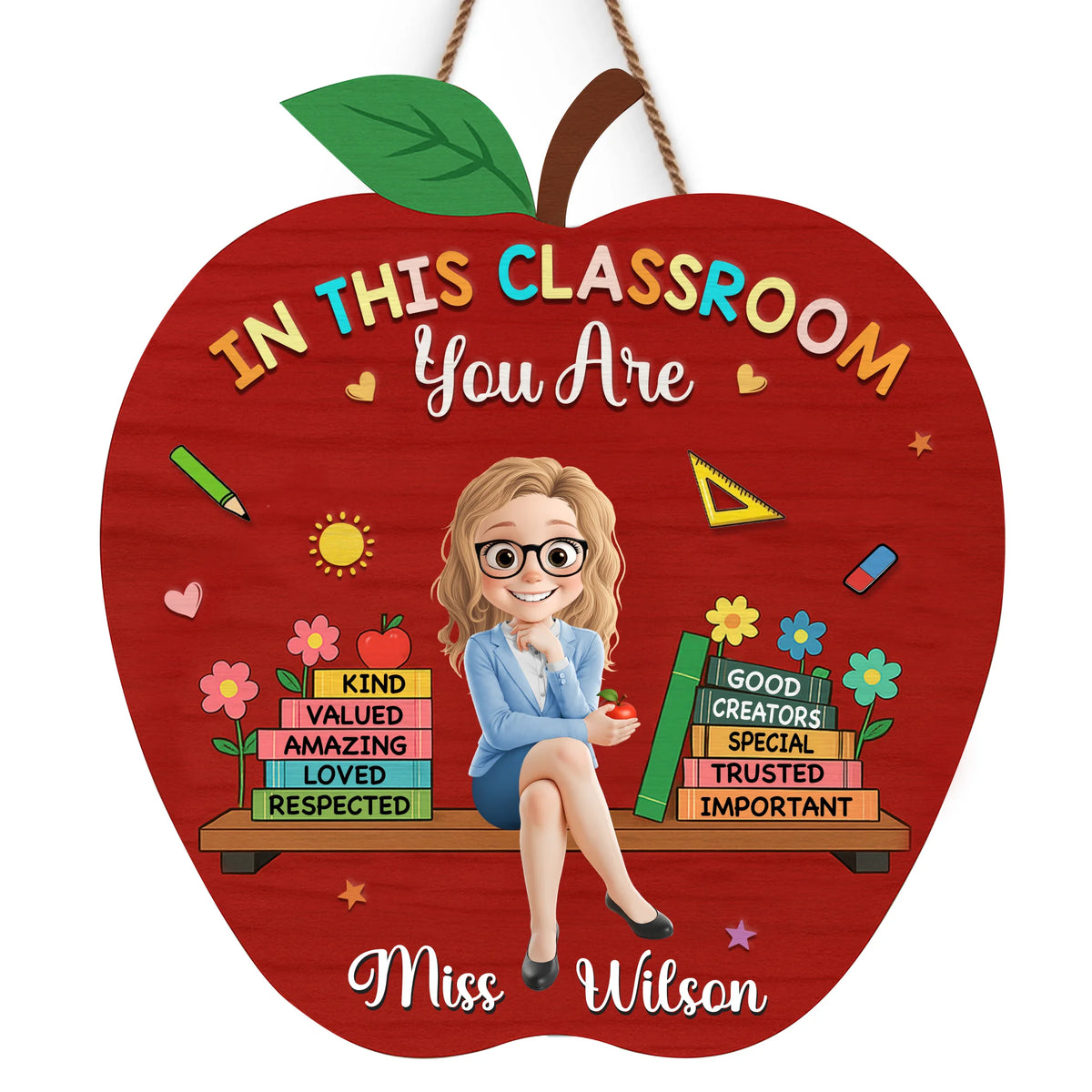 Custom Wood Sign - Personalized Back To School Gifts For Teachers - Kindness Is Always Cool