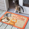 Custom Home Decor Decorative Mat - Personalized Birthday Gifts For Cat Lovers, Cat Mom And Dad - Exit Strategy In Progress Here