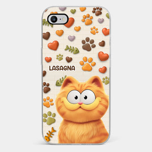 Custom 3D Inflated Effect Printed Clear Phone Case - Personalized Birthday Gifts For Cat Lovers, Cat Mom And Dad - Furry Friends Brighten Every Call