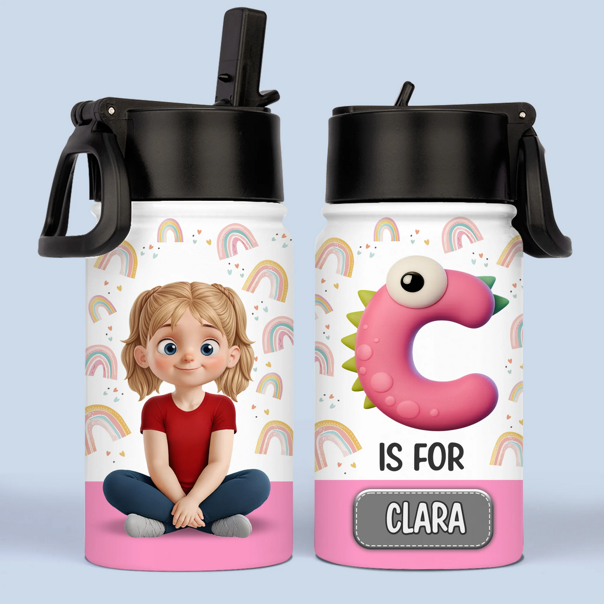 Custom Kid Water Bottle - Personalized Back To School Gifts For Kids - Stay Hydrated, Little Star