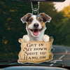 Custom Photo Acrylic Car Ornament - Personalized Birthday Gifts For Dog Cat Lovers, Dog Dad And Mom, Cat Owners - Paw Patrol In Action