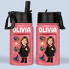 Custom Photo 3D Inflated Effect Printed Kids Water Bottle - Personalized Back To School Gifts For Kids - Ready To Cast Some Spells
