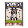 Custom 3D Inflated Effect Printed Home Decor Metal Sign - Personalized  Birthday Gifts For Dog Lovers, Dog Dad And Mom - Woofing Is Our Warning System