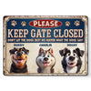 Custom Home Decor Metal Sign - Personalized Birthday Gifts For Dog Lovers, Dog Dad And Mom - No Open Gate, No Wild Chase