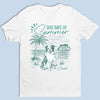 Custom Unisex T-shirt, Premium T-shirt, Hoodie - Personalized Summer Vacation And Travel Gifts For Dog Lovers, Dog Dad And Mom - Living My Best Dog Days