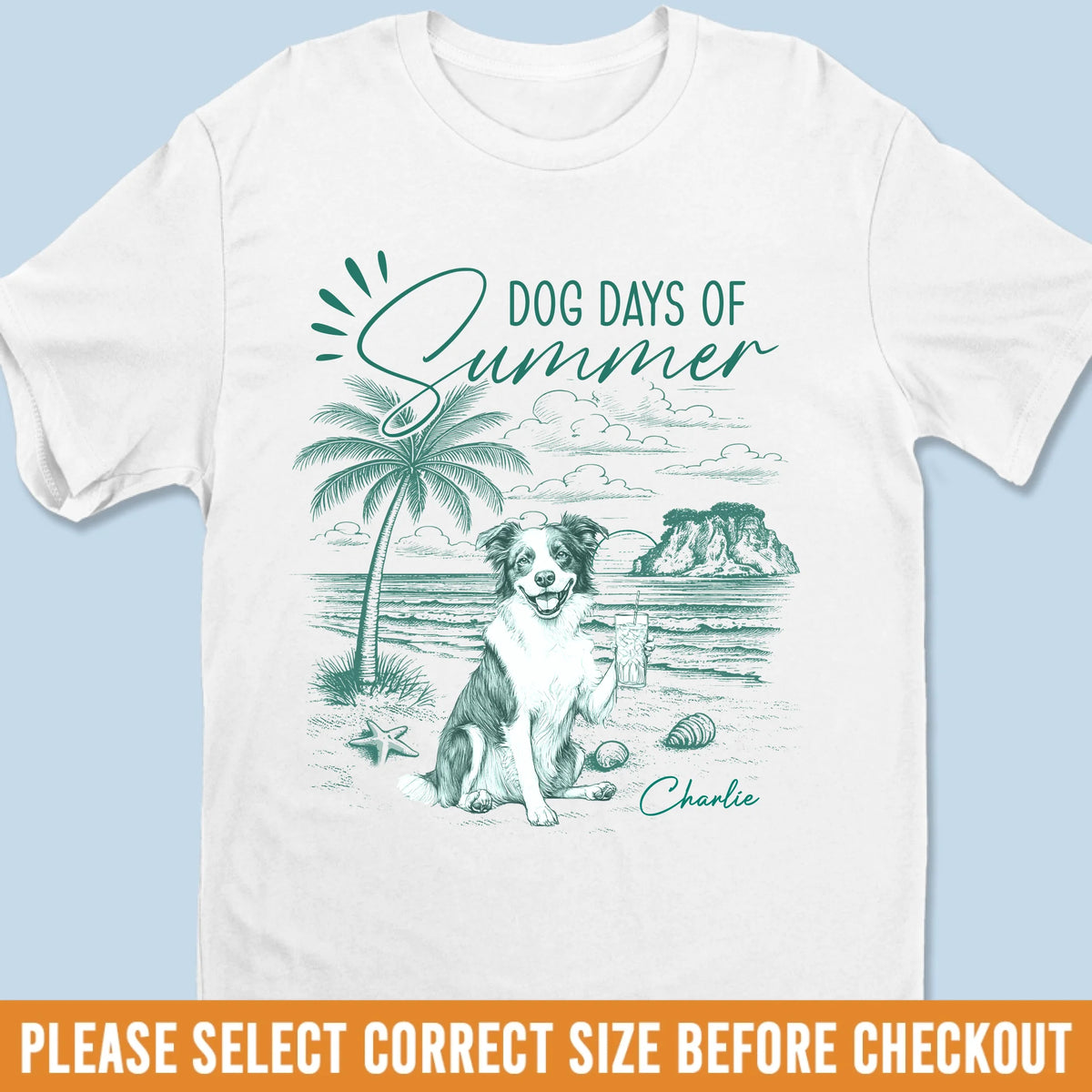 Custom Unisex T-shirt, Premium T-shirt, Hoodie - Personalized Summer Vacation And Travel Gifts For Dog Lovers, Dog Dad And Mom - Living My Best Dog Days