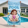Custom Beach Towel - Personalized Summer Vacation And Travel Gifts For Family, Kids - Grandkid Pool Party