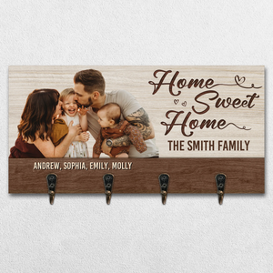 Custom Photo Key Hanger, Key Holder - Personalized Birthday Gifts For Mom, Dad, Kids - Your Welcome Starts Here
