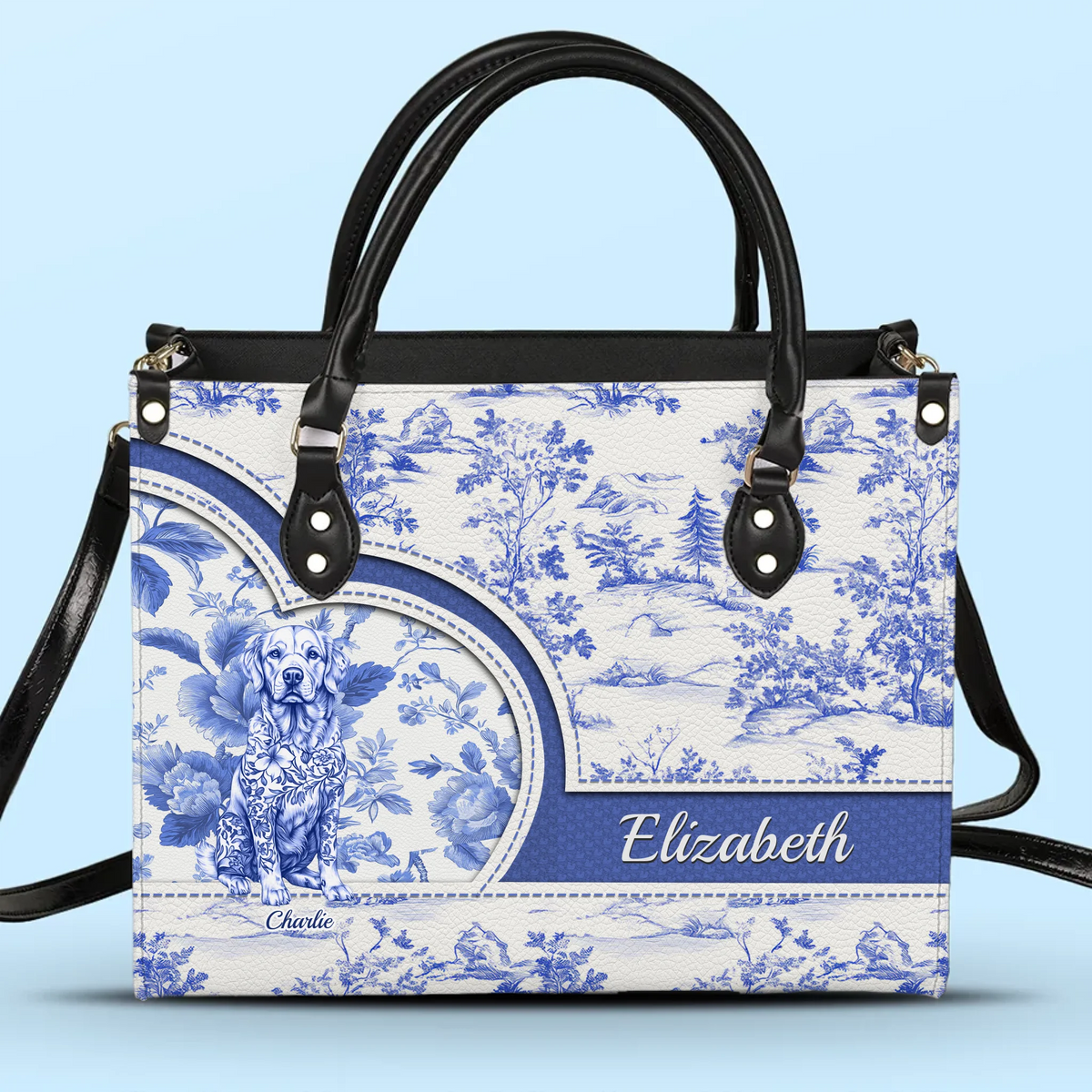 Custom Leather Handbag - Personalized Birthday  Gifts For Dog Lovers, Dog Dad And Mom - Chic Days, Pet Ways