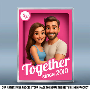 Custom Photo Rectangle Shaped Acrylic Plaque - Personalized Anniversary Wedding Gifts For Husband And Wife, Him And Her - You And Me Always