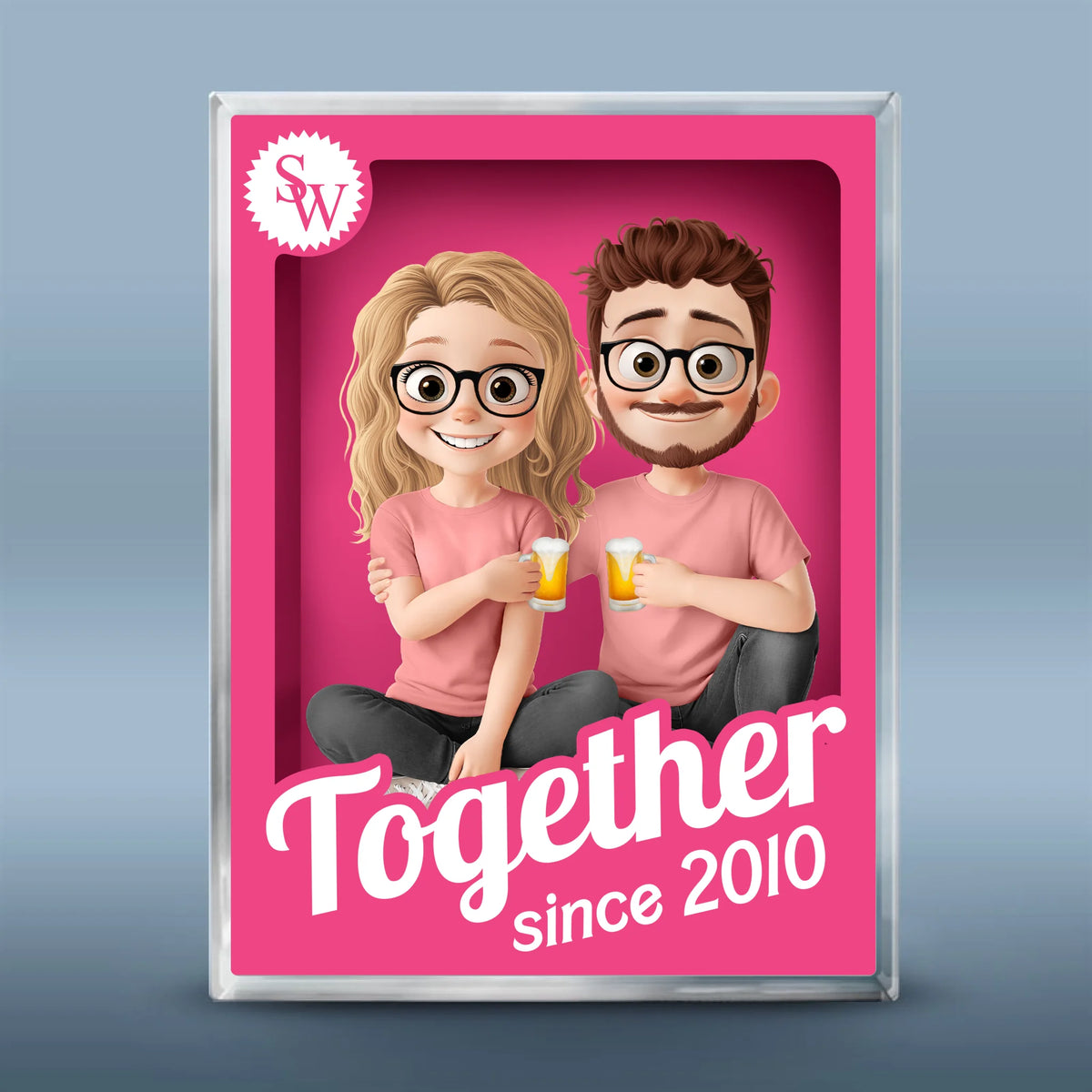 Custom Photo Rectangle Shaped Acrylic Plaque - Personalized Anniversary Wedding Gifts For Husband And Wife, Him And Her - My Heart Is Yours