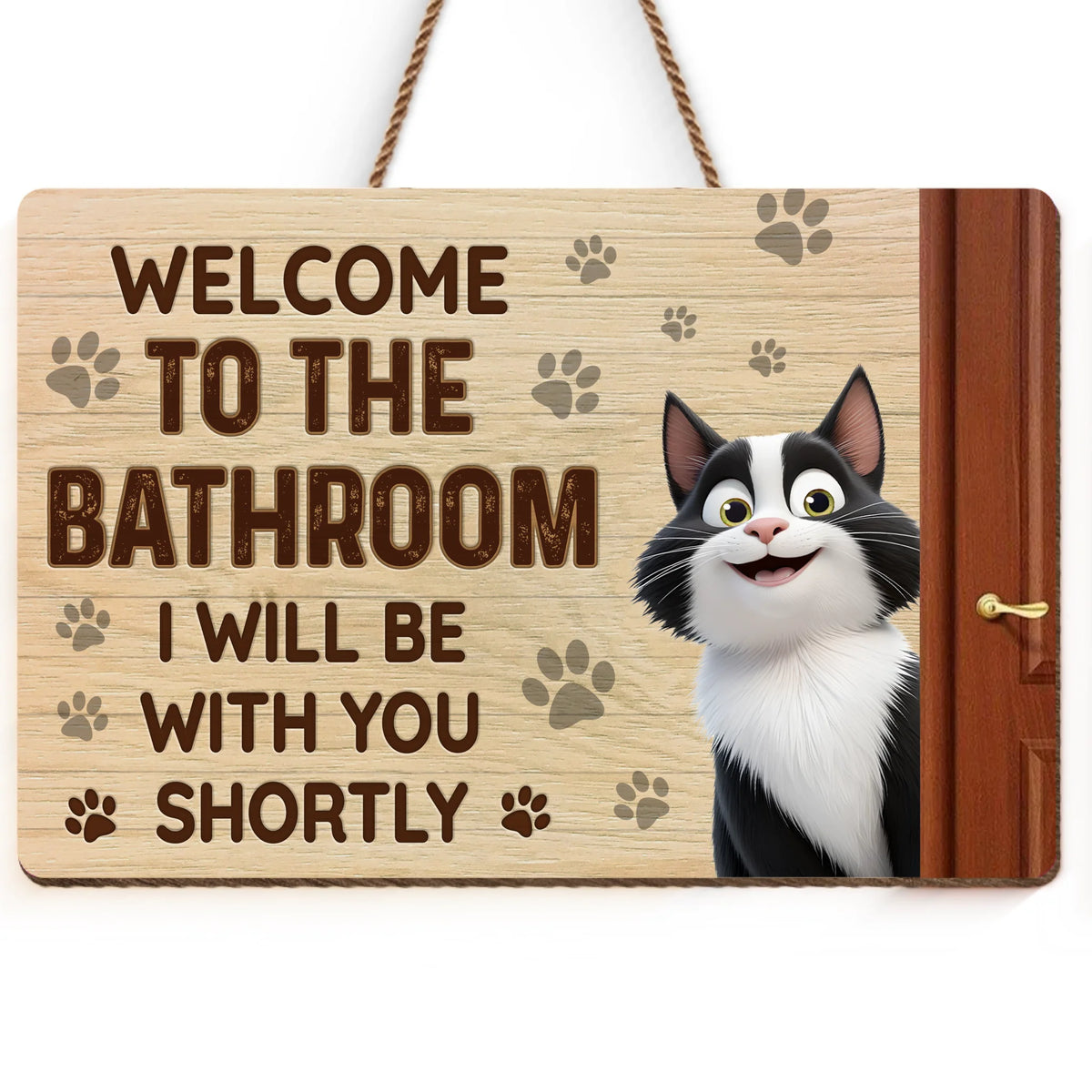 Custom Wood Sign - Personalized Birthday Gifts For Cat Lovers, Cat Mom And Dad - Warning, Cat Hair Zone