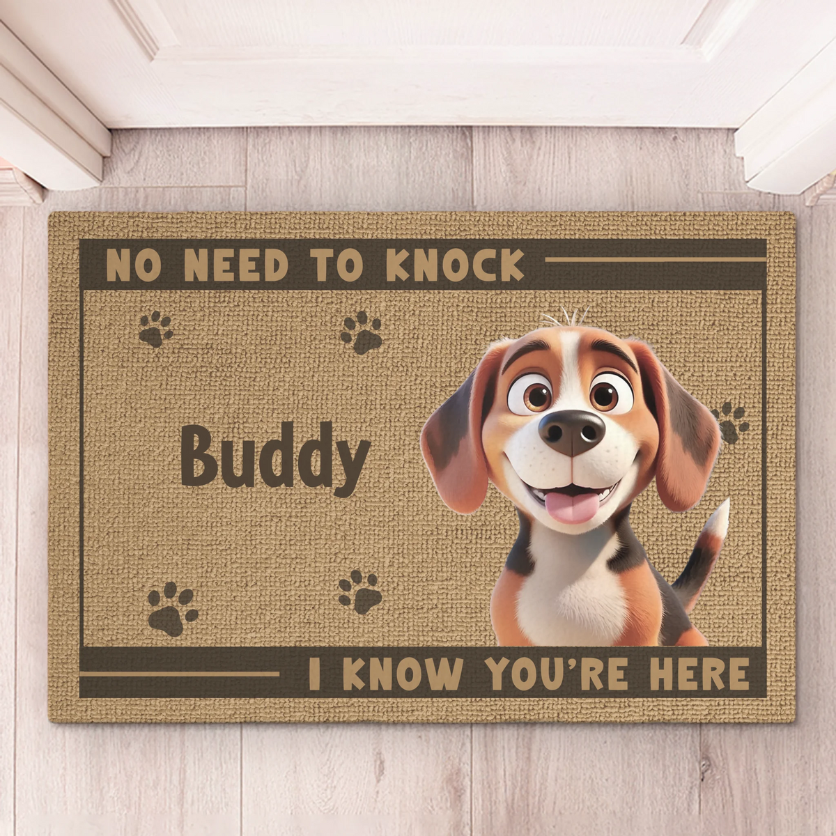 Custom Home Decor Decorative Mat - Personalized Birthday Gifts For Dog Lovers, Dog Dad And Mom - Dogs Rule, Humans Drool