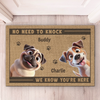 Custom Home Decor Decorative Mat - Personalized Birthday Gifts For Dog Lovers, Dog Dad And Mom - Dogs Rule, Humans Drool