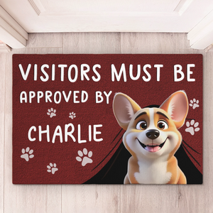 Custom Home Decor Decorative Mat - Personalized Birthday Gifts For Dog Lovers, Dog Dad And Mom - The Real Bosses Live Here