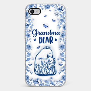 Custom 3D Inflated Effect Printed Clear Phone Case - Personalized Birthday Gifts For Mom, Grandma - Love You Beary Much