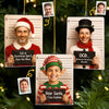 Custom Photo Acrylic Ornament - Personalized  Christmas Birthday Gifts For Mom, Dad, Kids - Mistletoe Mischief Maker