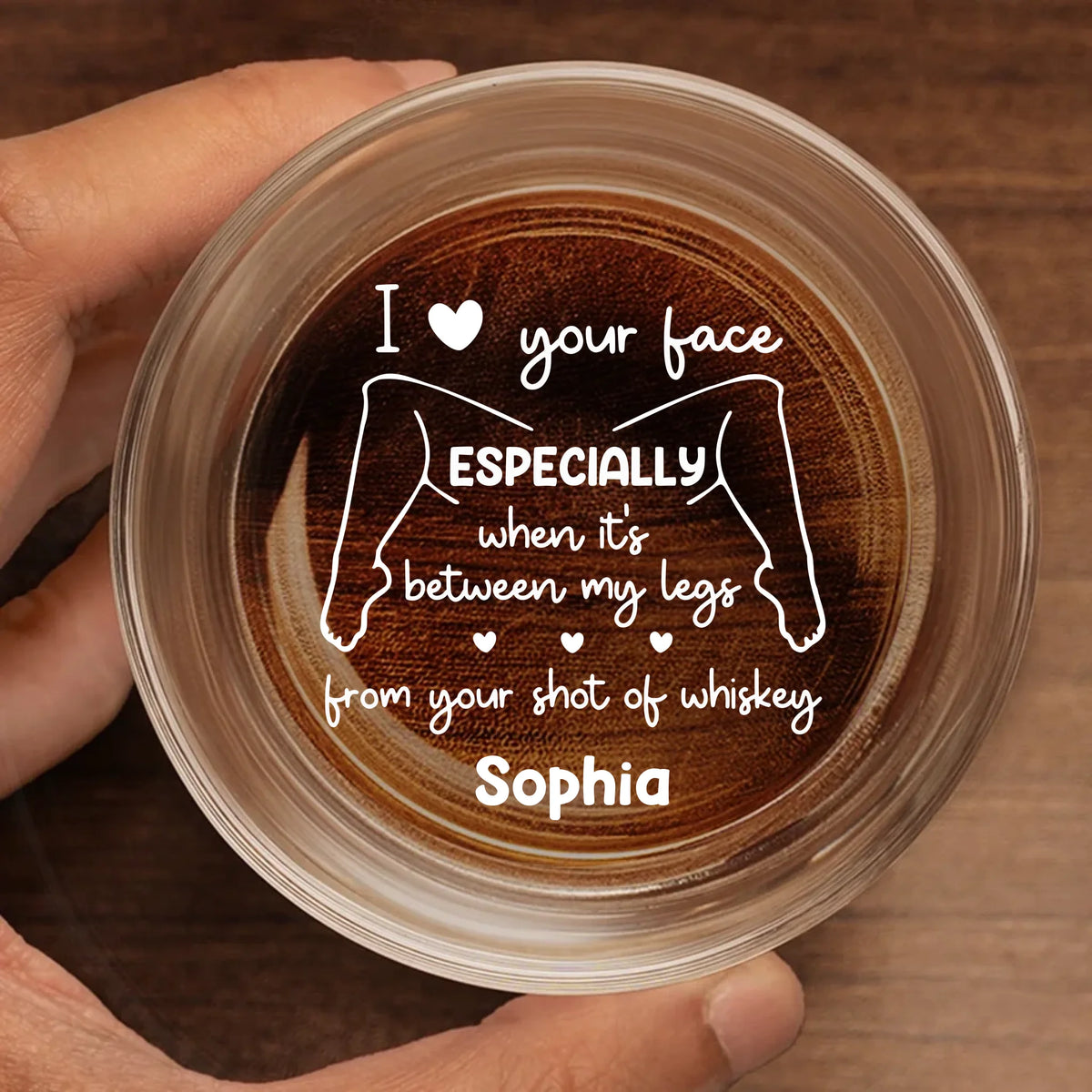 Custom Whiskey Glass - Personalized Anniversary Wedding Gifts For Husband And Wife, Him And Her, Wine, Bourbon, Whiskey Lovers - Straight Up, You’re Mine