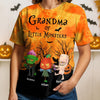 Custom Unisex T-shirt - Personalized Halloween Birthday Gifts For Mom, Grandma - Pumpkin Nights Filled With Laughter