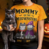 Custom Unisex T-shirt - Personalized Halloween  Birthday Gifts For Cat Lovers, Cat Mom And Dad - When Halloween Meets Cattitude