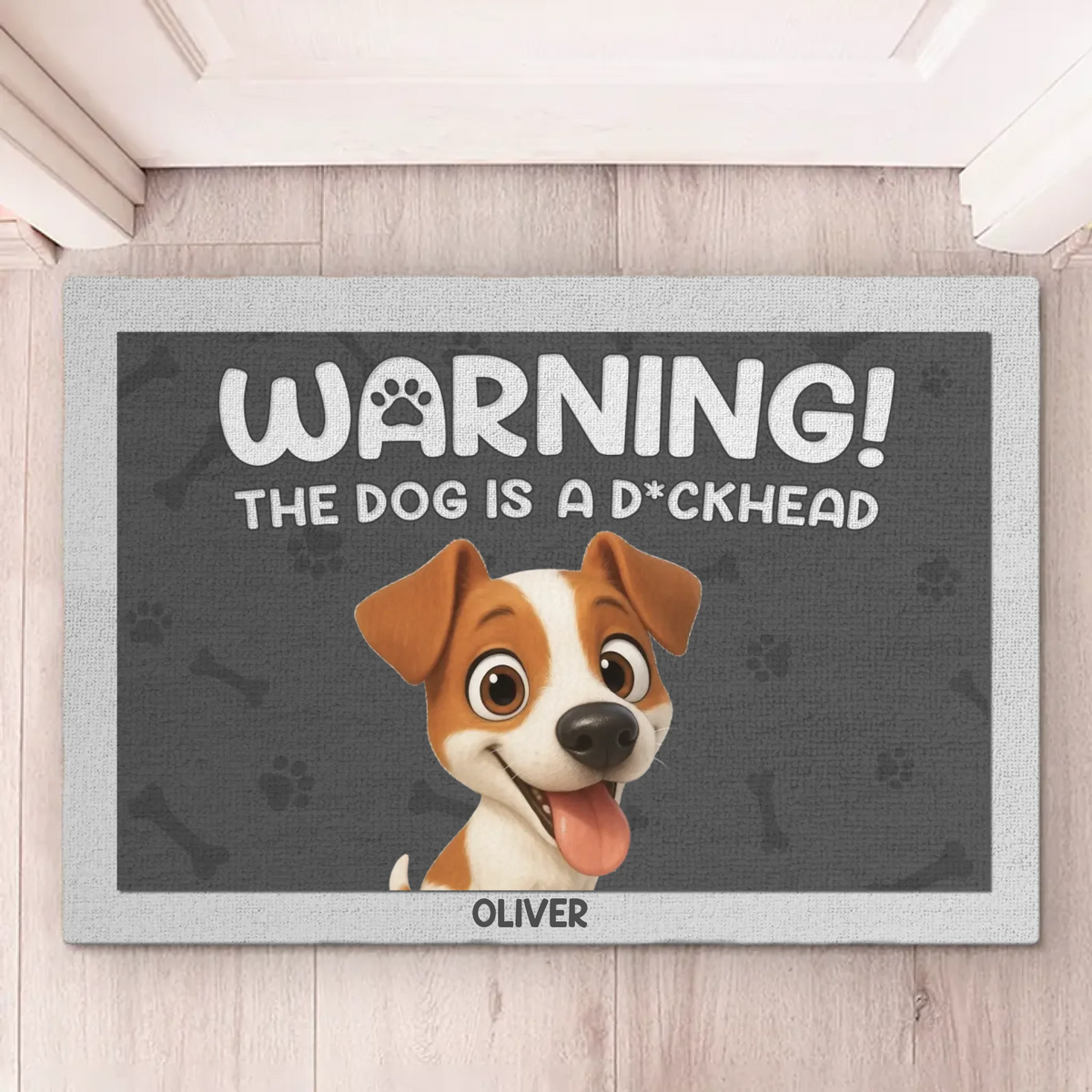Custom Home Decor Decorative Mat - Personalized Birthday Gifts For Dog Lovers, Dog Dad And Mom - Guarded By Paws And Love