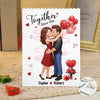 Custom Vertical Rectangle Shaped Building Brick Blocks - Personalized Anniversary Wedding Gifts For Husband And Wife, Him And Her - Together We Build Forever