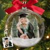 Custom Photo 3D Acrylic Ball Ornament - Personalized Christmas Graduation Gifts For Him, Her - Sleighing Graduation Day