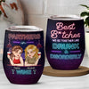 Custom Wine Tumbler - Personalized Best Friend Birthday Gifts For Women, Besties, Sisters, BFF - Crazy Fun Never Ends With Besties