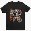 Custom Senior Football Mom T-shirt, Hoodie - Personalized Birthday Football Gifts For Mom, Football Lovers, NFL Fans, Sport Lovers - Football Mama With Leopard Coquette Bow