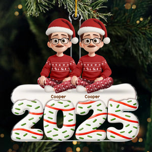 Custom Acrylic Ornament - Personalized Christmas Birthday Gifts For Family, Dog Cat Lovers - Happiness Baked Into Every Moment