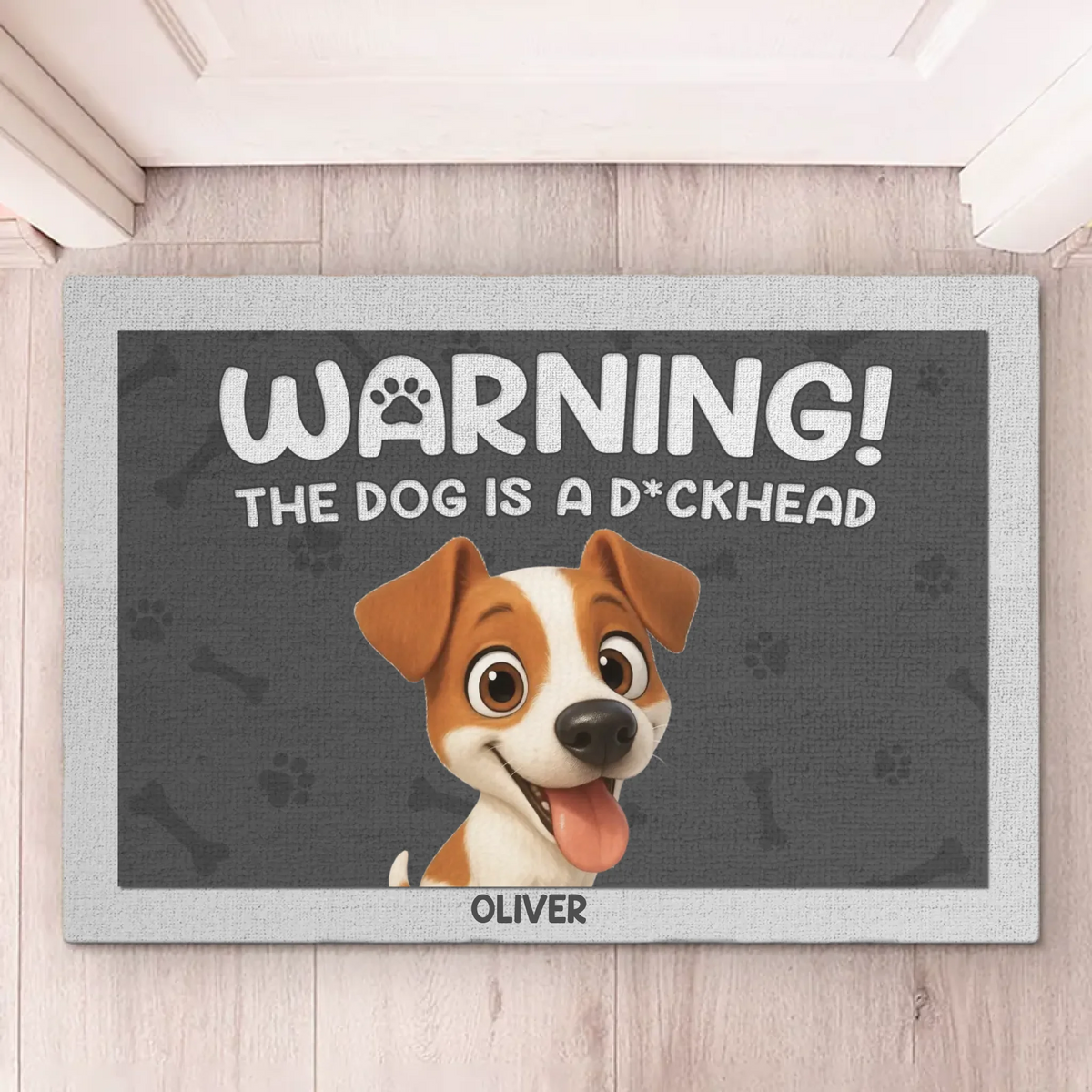 Custom Home Decor Decorative Mat - Personalized Birthday Gifts For Dog Lovers, Dog Dad And Mom - Guarded By Paws And Love