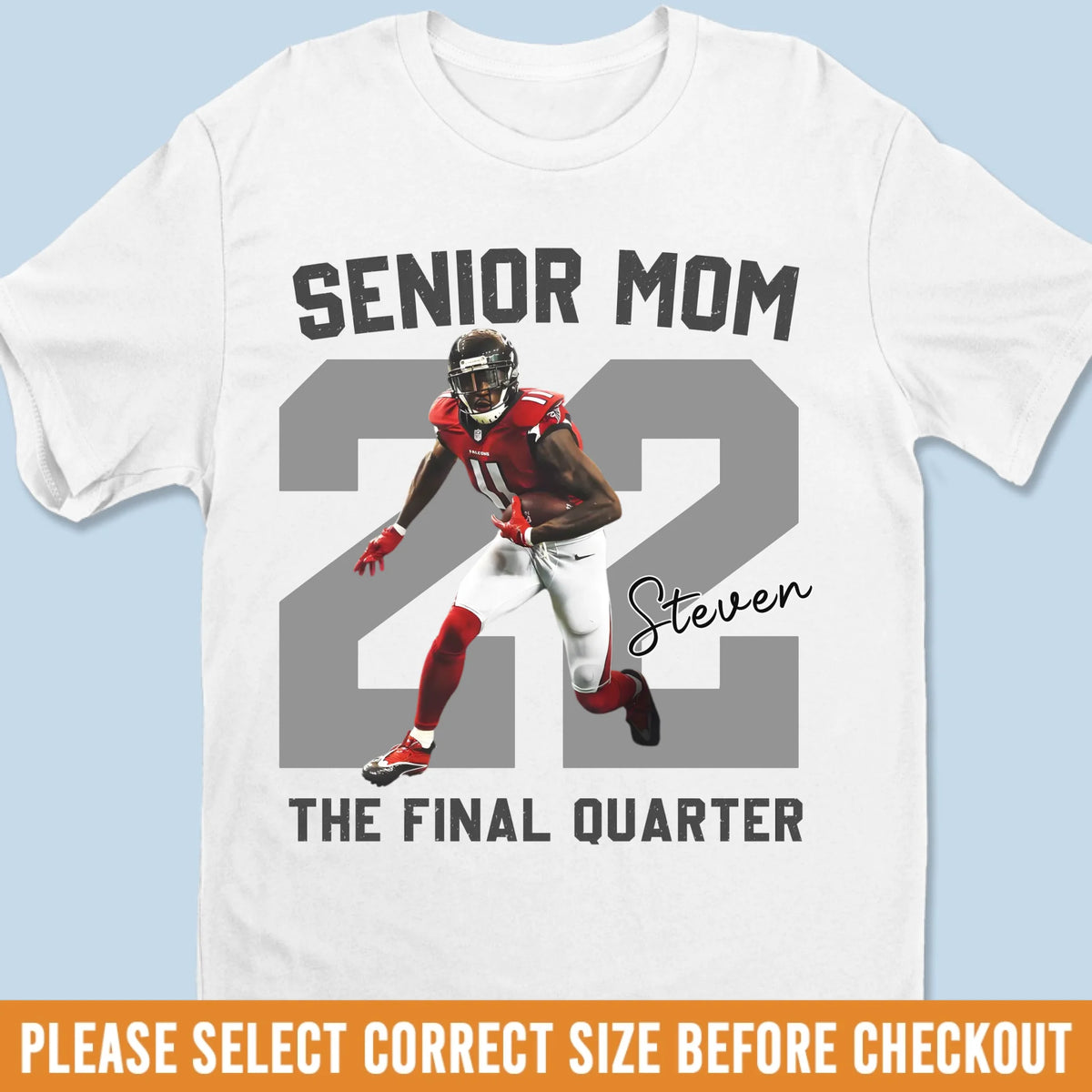 Upload Photo Football Cheer GameDay T-shirt, Hoodie - Personalized Birthday Football Gifts For Mom, American Football Players, Football Lovers, NFL Fans, - American Football Senior GameDay copy